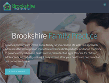 Tablet Screenshot of brookshirefamilypractice.com